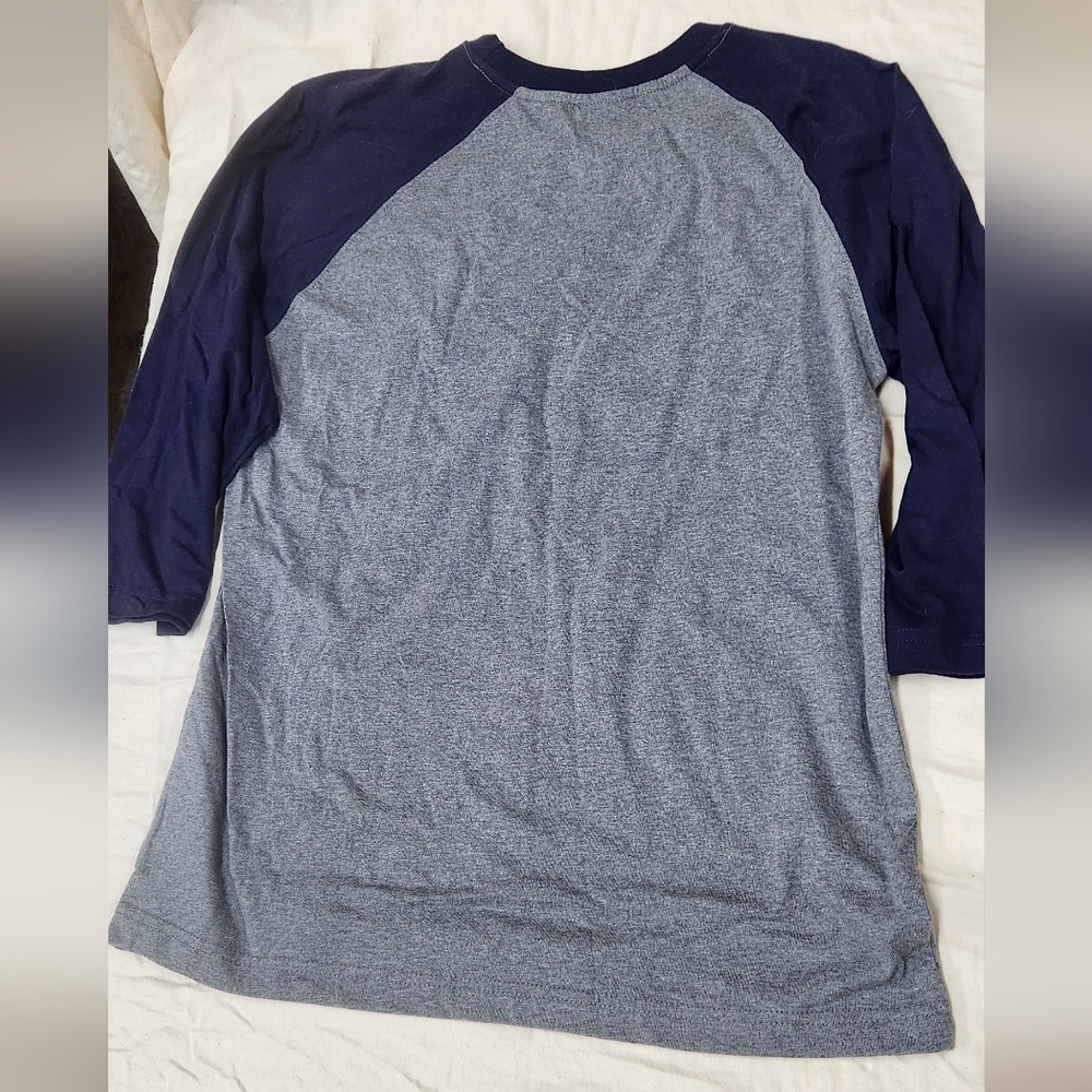 Genuine Merchandise Boston Red Sox Kids 3/4 Sleeve Tee - Navy and Gray - Picture 3 of 3